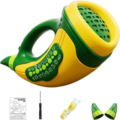 Kindertrompet Speelgoed - Dierenrufer Muziek - Muziek Maken - Ontwikkelt Mondspieren - 19.2 cm - Groen