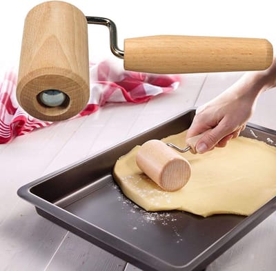 Bakplaat uitroller - FSC® Beukenhout Conische hoekroller - Deegroller voor bakplaathoeken - Gelijkmatig deeg uitrollen aan de rand