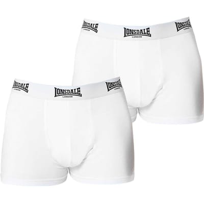 Lonsdale Boxershorts voor heren (Set van 2) (Wit)