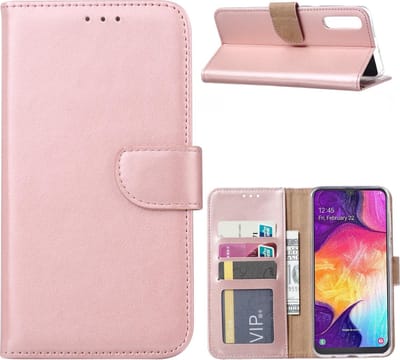 Portemonnee Hoesje Geschikt Voor Samsung Galaxy A50s/A30s - Rose Goud