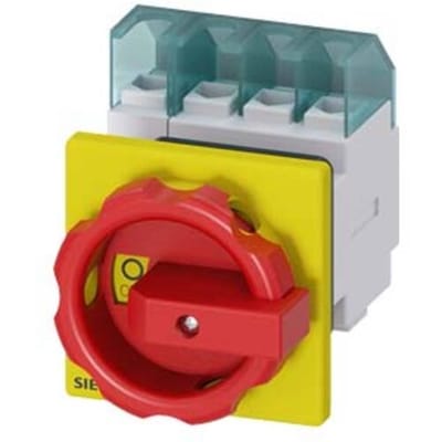 Lastscheidingsschakelaar Rood, Geel 4-polig 16 mm² 32 A 690 V/AC Siemens 3LD22541TL53