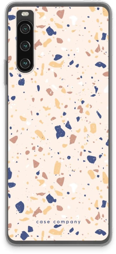 Case Company® - Hoesje geschikt voor Sony Xperia 10 IV hoesje - Terrazzo N°23 - Soft Cover Telefoonhoesje - Bescherming aan alle Kanten en Schermrand