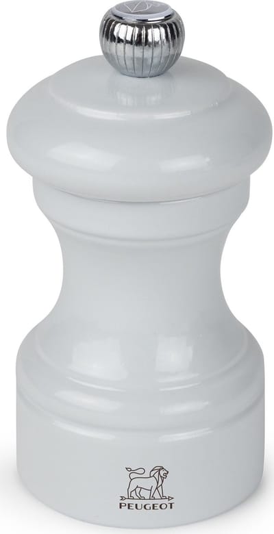 Peugeot Saveurs Bistro zoutmolen - 10 cm, parelgrijs geverfd hout