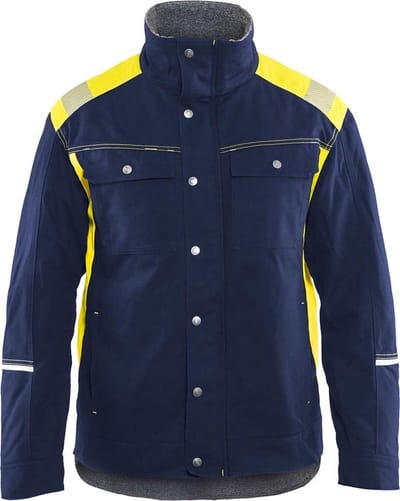 Blaklader 4915 Visible Winter Werkjas Marineblauw/Geel
