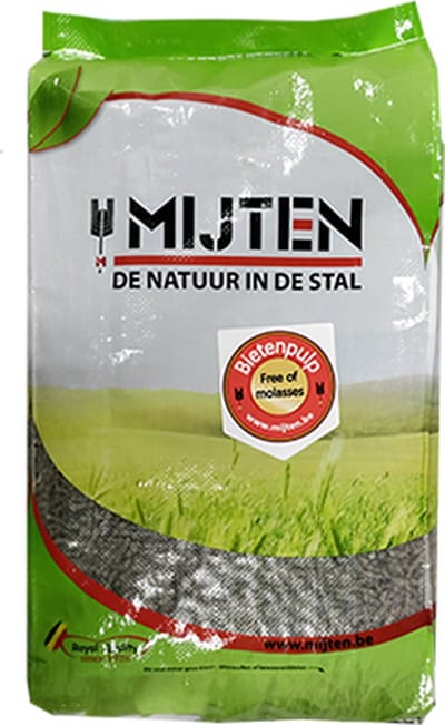 Mijten Bietenpulp Zonder Melasse - Vezelrijk Paardenvoer - Bietenpulp Pellets - Supplement Paarden Vee - 25kg