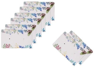 Dailygoods- Oorbel Display 100 Stuks - Showkaarten - Kraftpapier - 3x5 cm - Geschikt voor Sieraden - Duidelijke Afdrukken - Sieradenhouder
