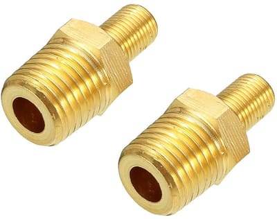 Dailygoods- Vulventiel 1/4 Inch NPT - Vernikkeld Messing - Luchttank Ventiel - Schrader Kern - 200psig Werkdruk - Zwarte Kunststof Dop - Luchtventiel