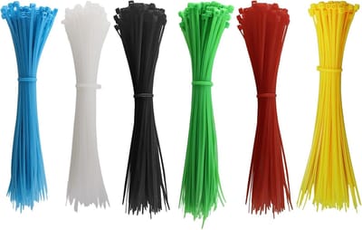 Kabelbinders Set - Zelfsluitend Nylon - Kabelbeheer Tuin - UV-bestendig Materiaal - 200x3 mm - Meerdere Kleuren