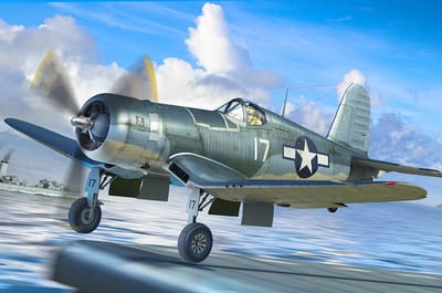 HobbyBoss Modelbouwpakket Militaire voertuigen - 80383 F4U-1A Corsair Plane Plastic - 1:48 - Modelbouw