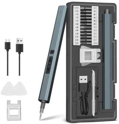 30-in-1 elektrische schroevendraaierset met LED-verlichting