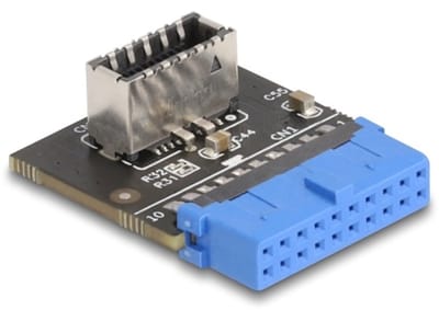 Delock USB 5 Gbps Adapter Pin Header female to internal USB Type-E Key A female angled