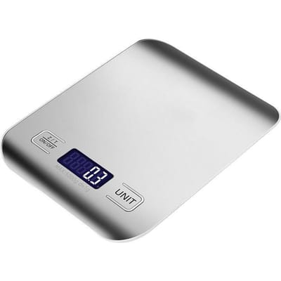 Elektronische keukenweegschaal van roestvrij staal, huishoudelijke kleine elektronische weegschaal 5 kg oplaadbaar model Single size