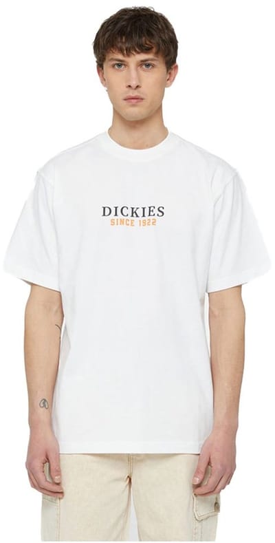 Dickies Park T-shirt Met Korte Mouwen Wit S Man