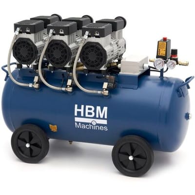 HBM olievrije stille compressor, 90 liter