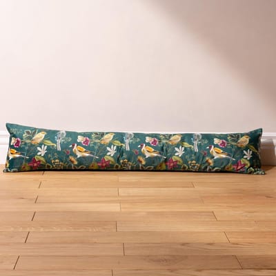 Midnight Garden Bird Tochtstrip Groenblauw - Voor Binnen en Buiten draft stopper for the door
