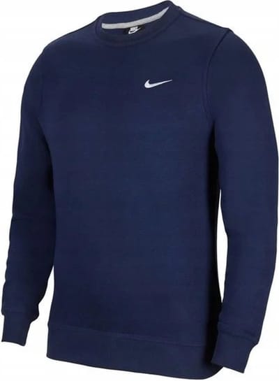 Nike Club Fleece - Sweater - Maat XXL - Midnight Navy/Wit / Blauw Wit - Club Fleece - Training - Heren Sweater voor Mannen