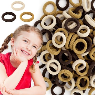 300 Stuks Baby Haarrubberbandjes voor Peuters, Schattige Haarstrikken voor Meisjes en Kinderen, Ponytail Holders 20mm, Haaraccessoires en Kapsels