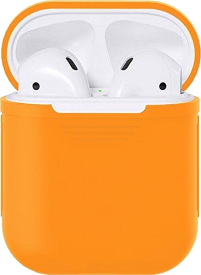 New Age Devi - Siliconen Bescherm-Hoesje Case-Cover Oranje geschikt voor Apple AirPods 2