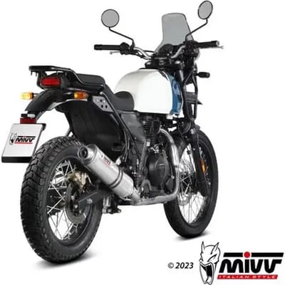 Silencer motorfiets ovaal inox Mivv Royal Enfield