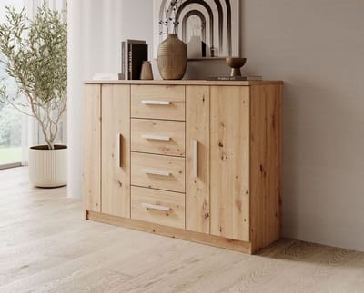 Meubella - Ladekast Blake - Eiken - 120 cm