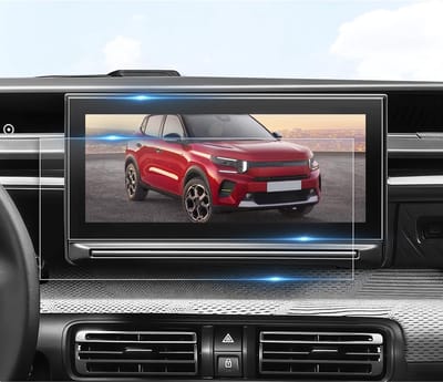 SnelShoppen - 2x Krasbestendige Anti-Fingerprint Navigatie Beschermfolie voor 9,7 inch GPS - Compatibel met Citroen C3 C4 en Opel Corsa F 2022-2025 -