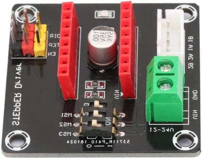 3D-printer Uitbreidingskaart - Stappenmotor Driver - 3D Printen Besturen - All-in-one Interface - 42 x 42 mm - Zwart