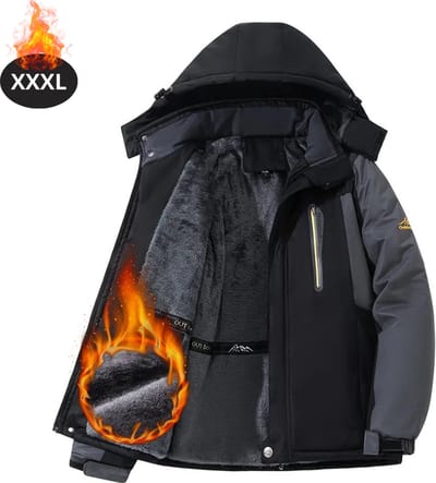 Livano Skipak - SkiBroek - Skijas - Ski Suit - Wintersport - Heren - Winter - Warm Fleece - Zwart - Maat XXXL
