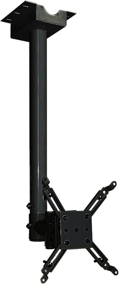 Projector Beugel - Beamer Wandhouder - Thuisbioscoop Instellen - Intrekbare Standaard - 165 cm - Zwart
