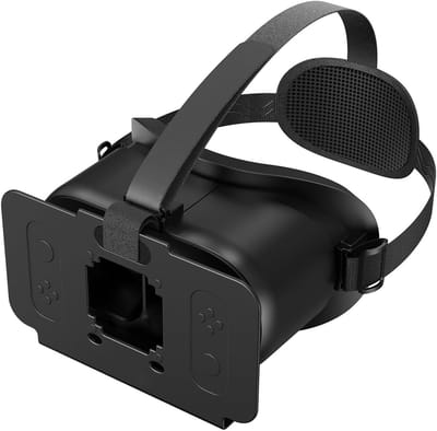 Een verbeterde VR-headset Geschikt voor Nintendo Switch 2, een virtual reality-bril met verstelbare HD-lenzen en een comfortabele hoofdband, een specifiek accessoire Geschikt voor 3D-brillen voor de Switch 2 (zwart).