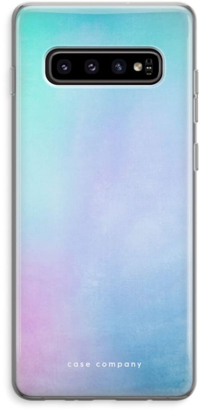 Hoesje geschikt voor Samsung Galaxy S10 Plus hoesje - Mist pastel - Soft Cover Telefoonhoesje - Bescherming aan alle Kanten en Schermrand