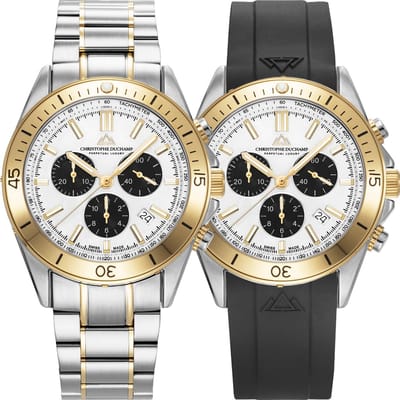 Christophe Duchamp Stratos Luxe Herenhorloge - Chronograaf - Exclusief Modern Design