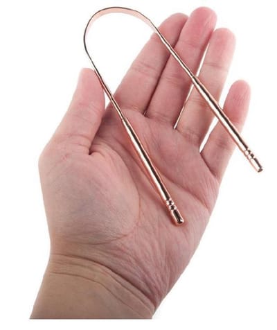 Tongschraper - Tongreiniger – Mondhygiëne - Mondverzorging – Tanden poetsen - Rose Goud - Mangry