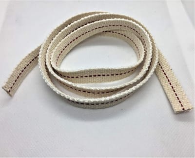Platte lont voor olielampen en kachels - 1 Meter lang en 1/2 Inch breed