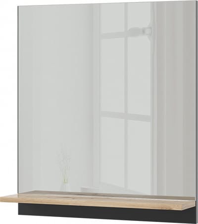 Vicco Marelle Badkamerspiegelkast – 60 x 67 cm met plank Antraciet