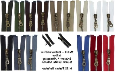 Ritssluiting metaal - Deelbare rits - Kleding repareren - Middelgrof nr. 5 - 40 cm - Donkerrood