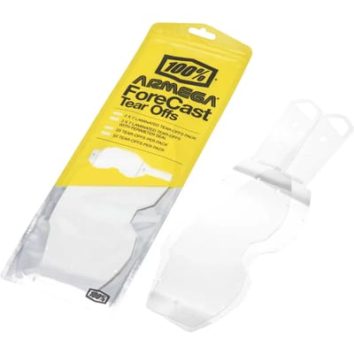 Standaard 100% motorcrossmasker Armega Forecast Tear-Offs 50 PK