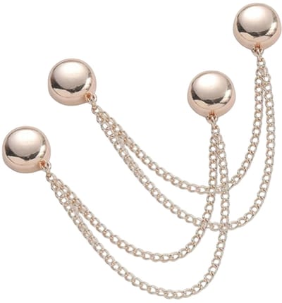 Fako Bijoux® - 2x Magnetische Kledingklemmen - Hoofddoek Magneet - Sjaal - Hijab - Abaya - 12mm - 2 Stuks - Rosé Goud
