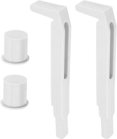 Allecto Plus - 2 stuks Dakraam Schoonmaaksluiting met Moer voor Bevestiging bij Schoonmaken Dakramen - Grijs - Compatibel met Velux GGU GPU GHU