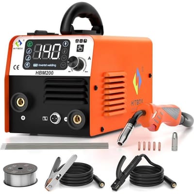 3-in-1 lasapparaat - HBM200 - MIG/MMA/LIFT TIG - 140 A - Compact draagbaar 230 V