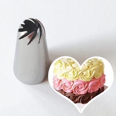 Tube à Pâtisserie en Acier Inoxydable Bouts de Poche à Glaçage Crème Buse Décoration Gâteau Fondant gray