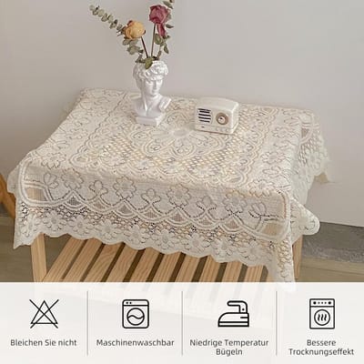 Omgoods - Vierkante Kant Tafelkleed 90 x 90 cm voor Diverse Gelegenheden