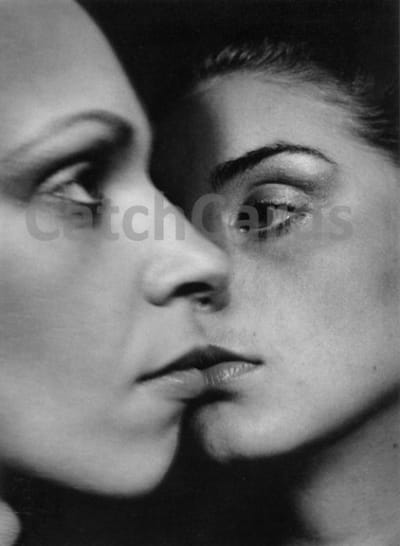 Pierre Houcmant - Le Baiser - Vintage dubbele kaarten - Zwart-wit - Set van 10 kaarten met eco-katoen enveloppen