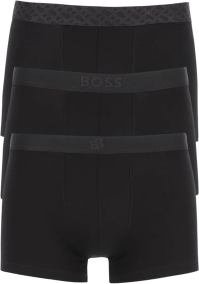 HUGO BOSS ONE trunks (3-pack) - heren boxers kort - zwart
