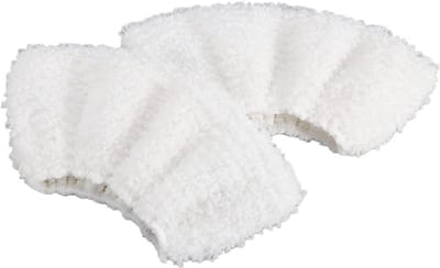 Katoenen Terry Hoes Pads Set voor Stoomreiniger Accessoires - 2 Stuks Ultra-fijne Hand Steak 20 x 10 cm