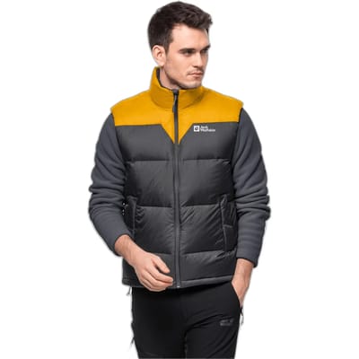 Jack Wolfskin Dna Tundra Down Vest M 1207181-3802, Mannen, Grijs, Mouwloos, maat: XXL