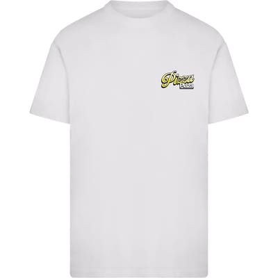 Mister Tee - Pizza Plaza Luigi Maggiore Heren Tshirt - L - Wit