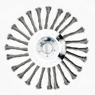 10 Inch Grastrimmer Hoofd Voor Tuintrimmer - Draadborstel Met Massief Stalen Wiel En Onkruid Scheermes