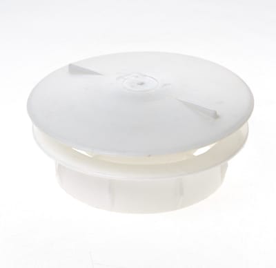 Weckx Ventilatierooster afsluitbaar kunststof wit afsl.rond 10cm 700a