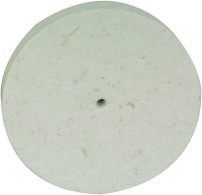 Polijstschijf van vilt Ø100 x 15 mm voor metaalbewerking
