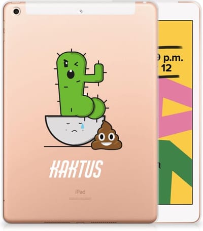Apple iPad 10.2 | iPad 10.2 (2020) | 10.2 (2021) Tablet Back Cover Cactus Poo